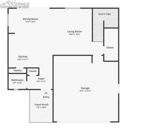 Floorplan - 10032 Jaggar Way, Peyton, CO 80831 photo 2 of 3