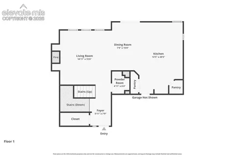 Floorplan - 12148 Eagle Crest Ct, Peyton, CO 80831 photo 2 of 4