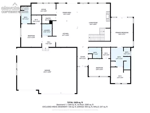 Floorplan - 3445 Antelope Hill Vw, Peyton, CO 80831 photo 1 of 3