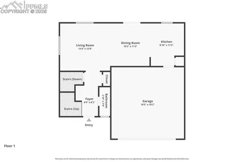 Floorplan - 9486 Beryl Dr, Peyton, CO 80831 photo 2 of 2
