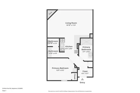 Floorplan - 24 River Run Rd #2907, Keystone, CO 80435 photo 1 of 1