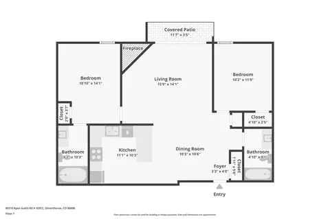 Floorplan - 89310 Ryan Gulch Rd #103, Silverthorne, CO 80498 photo 1 of 1