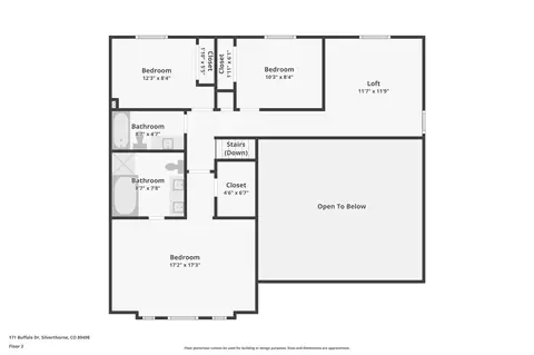 Floorplan - 171 Buffalo Dr, Silverthorne, CO 80498 photo 3 of 3