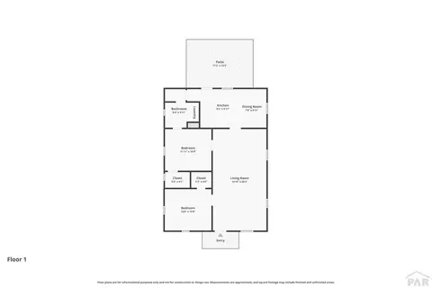 Floorplan - 302 6th St, Fowler, CO 81039 photo 1 of 1
