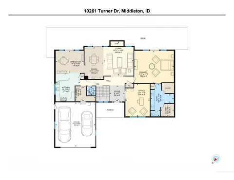 Floorplan - 10261 Turner Dr, Middleton, ID 83644 photo 1 of 2