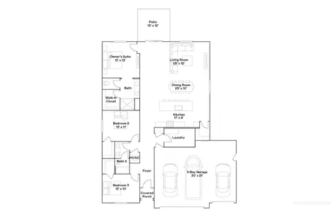 Floorplan - 15068 Cloud Crest Ave, Caldwell, ID 83607 photo 1 of 1