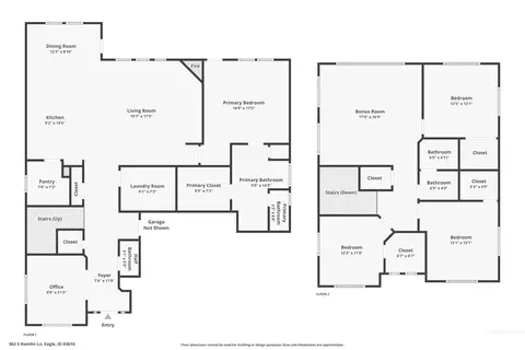 Floorplan - 362 S Hamlin Ln, Eagle, ID 83616 photo 1 of 1