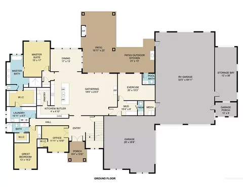 Floorplan - 998 Delehaye, Eagle, ID 83616 photo 2 of 2