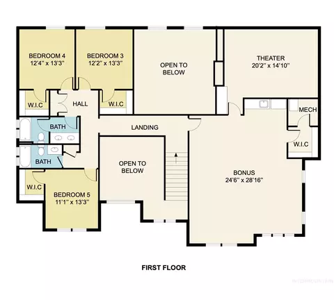 Floorplan - 998 Delehaye, Eagle, ID 83616 photo 1 of 2