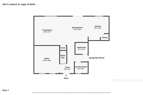 Floorplan - 2697 E Lakefork Dr, Eagle, ID 83616 photo 2 of 3