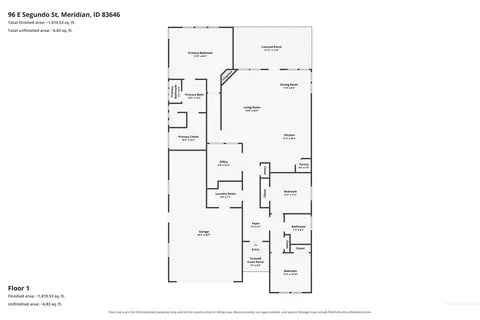Floorplan - 96 E Segundo St, Meridian, ID 83646 photo 1 of 1