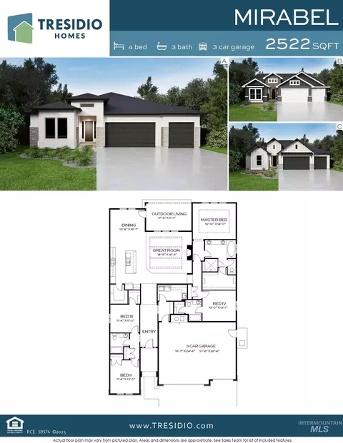 Floorplan - 6410 W Carnock Dr, Eagle, ID 83616 photo 1 of 1