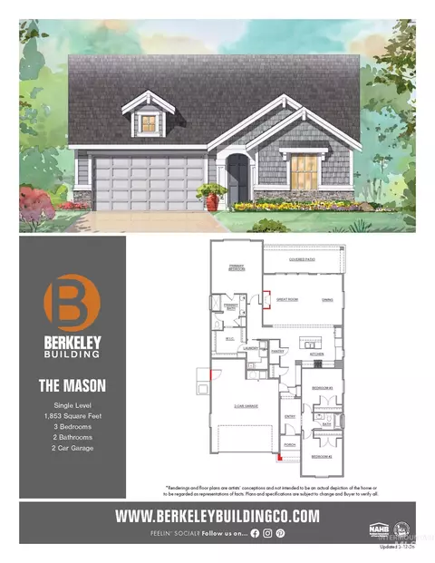 Floorplan - 7315 Brown Way, Eagle, ID 83629 photo 1 of 1