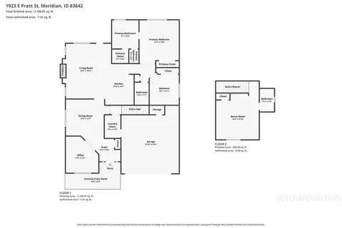 Floorplan - 1923 E Pratt St, Meridian, ID 83642 photo 1 of 1