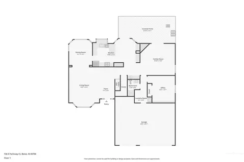 Floorplan - 726 E Parkway Ct, Boise, ID 83706 photo 1 of 2