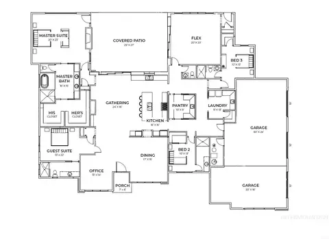 Floorplan - 1399 W Newfield Dr, Eagle, ID 83616 photo 1 of 2