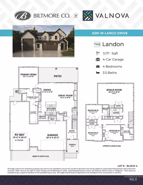Floorplan - 6391 W Largo Dr, Eagle, ID 83616 photo 1 of 2