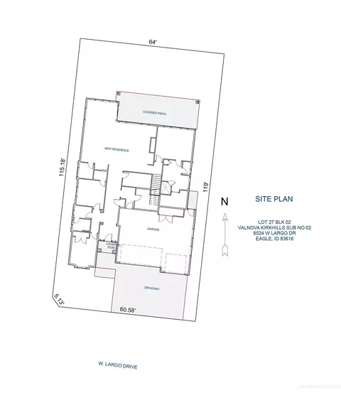 Floorplan - 6524 W Largo Dr, Eagle, ID 83616 photo 2 of 2
