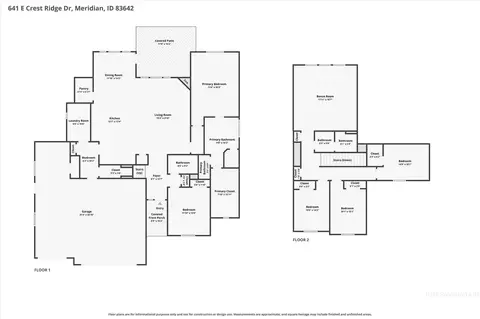 Floorplan - 641 E Crest Ridge Dr, Meridian, ID 83642 photo 1 of 1