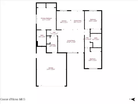 Floorplan - 2034 E Dipper Loop, Post Falls, ID 83854 photo 1 of 1