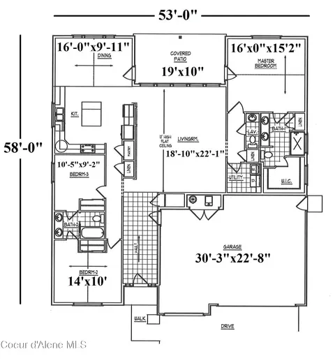 Floorplan - 2052 E Plaza Ct, Post Falls, ID 83854 photo 1 of 1