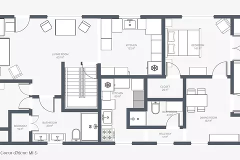 Floorplan - 223 S 221 S Second Ave, Sandpoint, ID 83864 photo 1 of 1