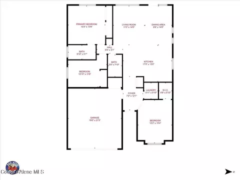Floorplan - 241 W Frontier Trl, Post Falls, ID 83854 photo 1 of 1