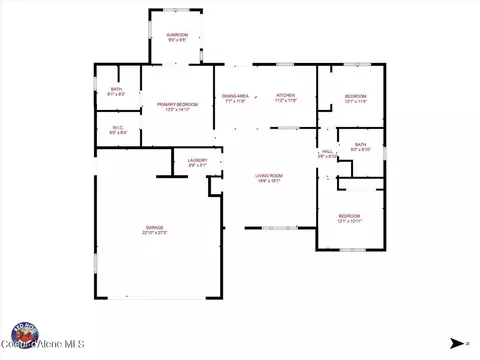Floorplan - 8499 N Boysenberry Loop, Hayden, ID 83835 photo 1 of 1