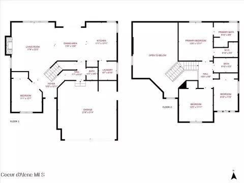 Floorplan - 2245 E Warbler Ln, Post Falls, ID 83854 photo 1 of 1