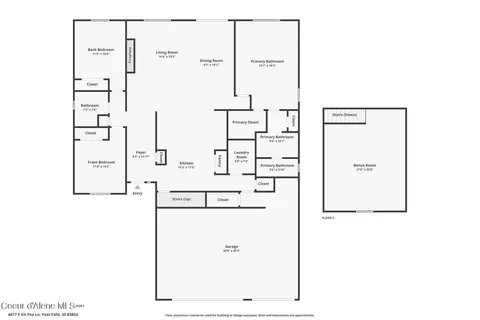 Floorplan - 4677 E Kit Fox Ln, Post Falls, ID 83854 photo 3 of 3