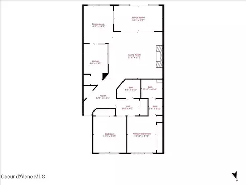 Floorplan - 212 E 1st Ave # 3, Post Falls, ID 83854 photo 1 of 1