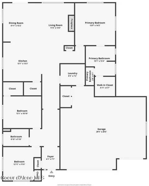 Floorplan - 1049 E Percival Ave, Post Falls, ID 83854 photo 1 of 1
