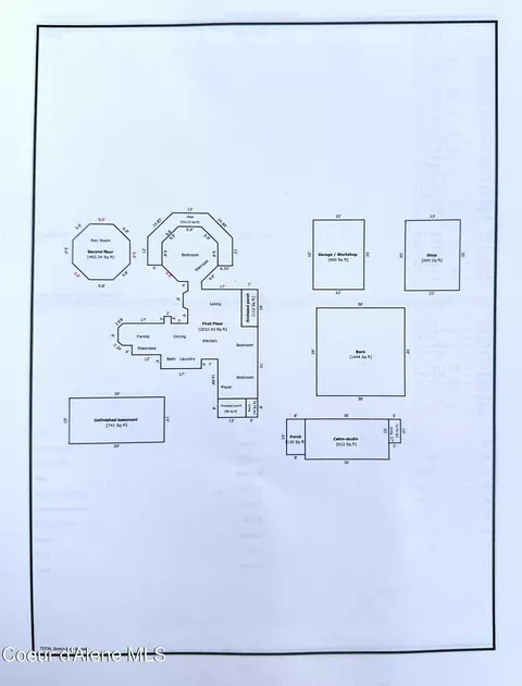 Floorplan - 1557 Pleasant Valley Loop, Naples, ID 83847 photo 1 of 1