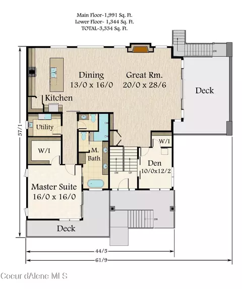 Floorplan - 7 Timber Grv, Sandpoint, ID 83864 photo 1 of 2