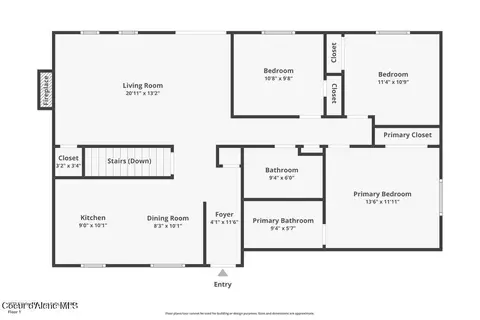 Floorplan - 1572 E Velora Dr, Post Falls, ID 83854 photo 5 of 5