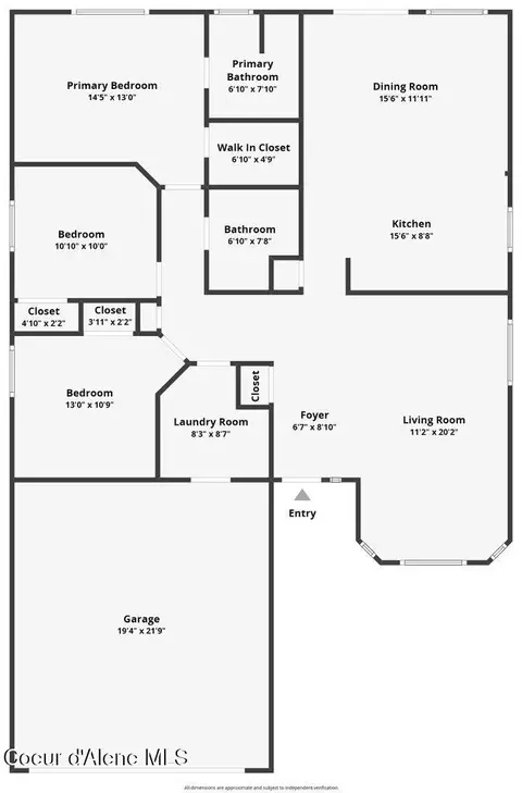 Floorplan - 5597 E Steamboat Bnd, Post Falls, ID 83854 photo 1 of 1