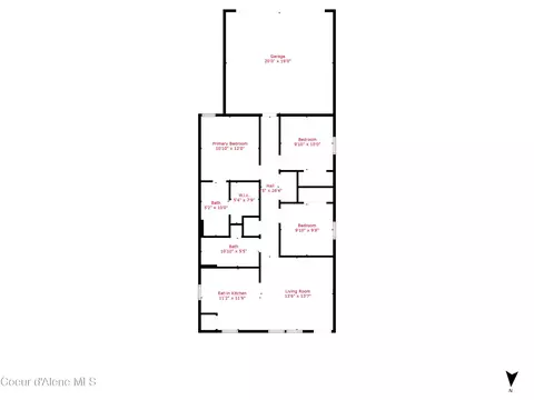Floorplan - 5162 E Norma Ave, Post Falls, ID 83854 photo 1 of 1