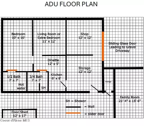 Floorplan - 610 E Ockert St, Oldtown, ID 83822 photo 2 of 3