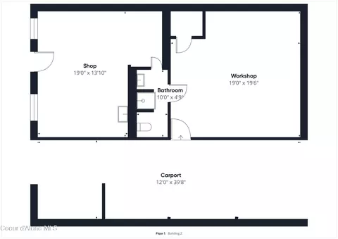 Floorplan - 603 Oregon Ave, Pinehurst, ID 83850 photo 2 of 3