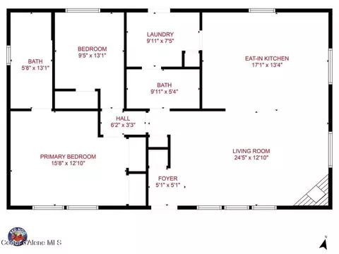 Floorplan - 2873 E Brunner Rd, Athol, ID 83801 photo 1 of 1
