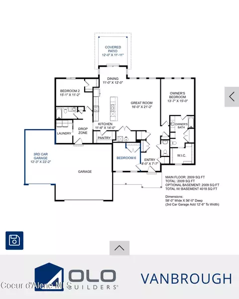 Floorplan - 4519 E Savea Ln, Post Falls, ID 83854 photo 1 of 1