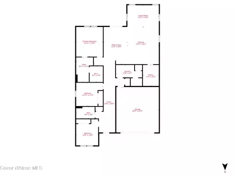 Floorplan - 3293 N Corvus St, Post Falls, ID 83854 photo 1 of 1