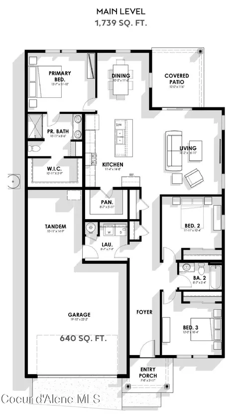 Floorplan - 3216 N Darwin Fox St, Post Falls, ID 83854 photo 1 of 1