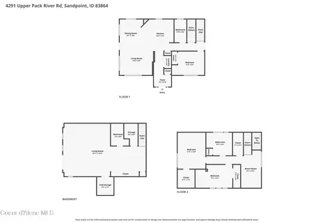 Floorplan - 4291 Upper Pack River Rd, Sandpoint, ID 83864 photo 1 of 2