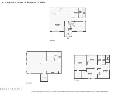 Floorplan - 4291 Upper Pack River Rd, Sandpoint, ID 83864 photo 2 of 2