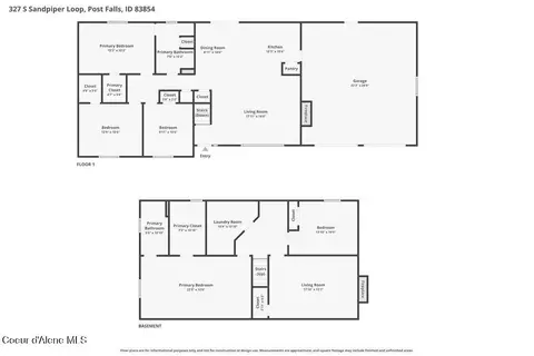 Floorplan - 327 S Sandpiper Loop, Post Falls, ID 83854 photo 1 of 1