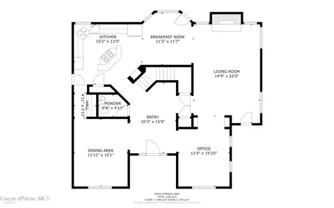 Floorplan - 2019 E Brunner Rd, Athol, ID 83801 photo 2 of 3