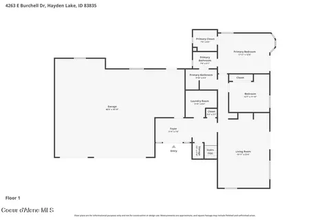 Floorplan - 4263 E Burchell Dr, Hayden, ID 83835 photo 2 of 3