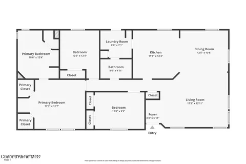 Floorplan - 122 E Walrose Loop, Hayden, ID 83835 photo 1 of 2