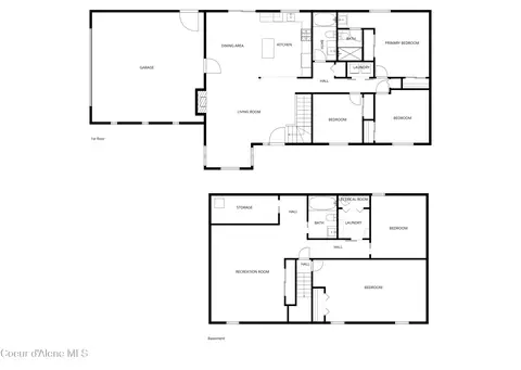 Floorplan - 5819 E Roger Dr, Post Falls, ID 83854 photo 1 of 2